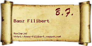 Basz Filibert névjegykártya